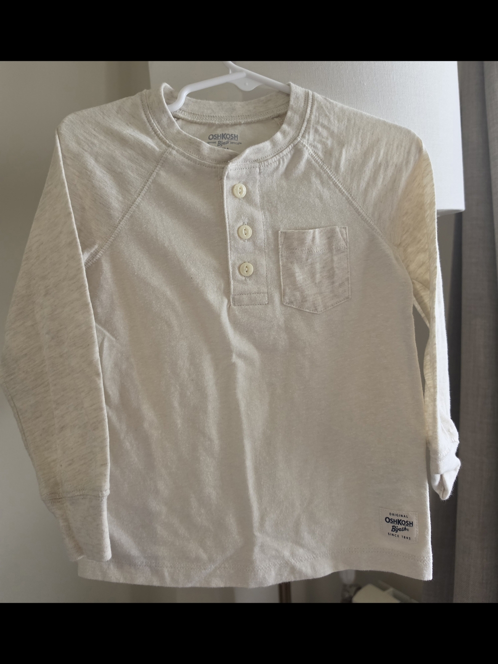 Carters Cream Long-Sleeve Henley With Matching H&M Pants